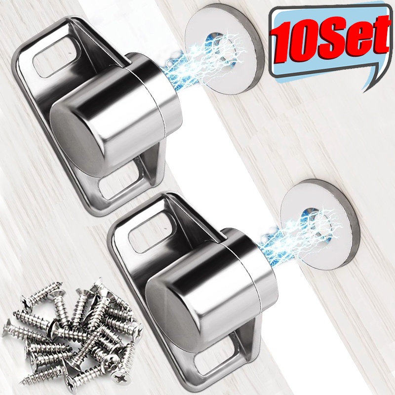 Kitchen Gadgets Cabinet - 1-10Set Magnet Pintu Kabinet Magnetik dengan