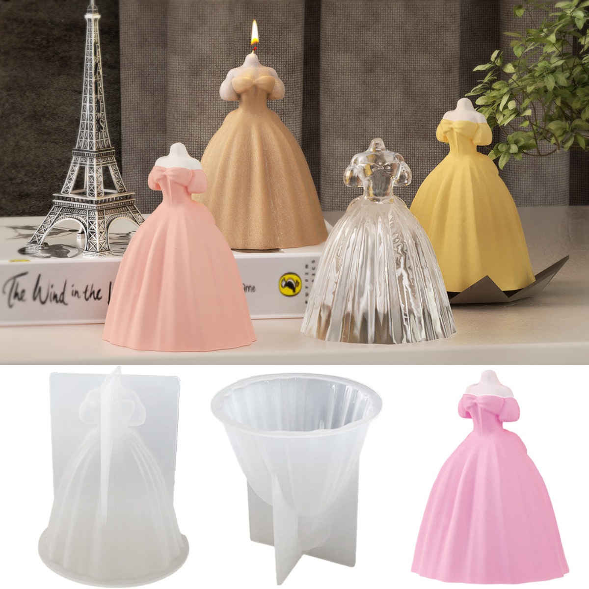 Kitchen Gadgets For Mom - Gaun putri cantik cetakan lilin silikon