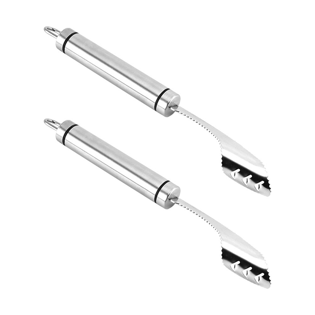 Kitchen Gadgets Tools - 2 Buah Alat Pengupas Cabai Baja