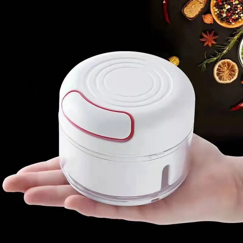 Kitchen Gadgets Vegetable Chopper - Penghancur Bawang Putih Plastik Tekan Pemotong