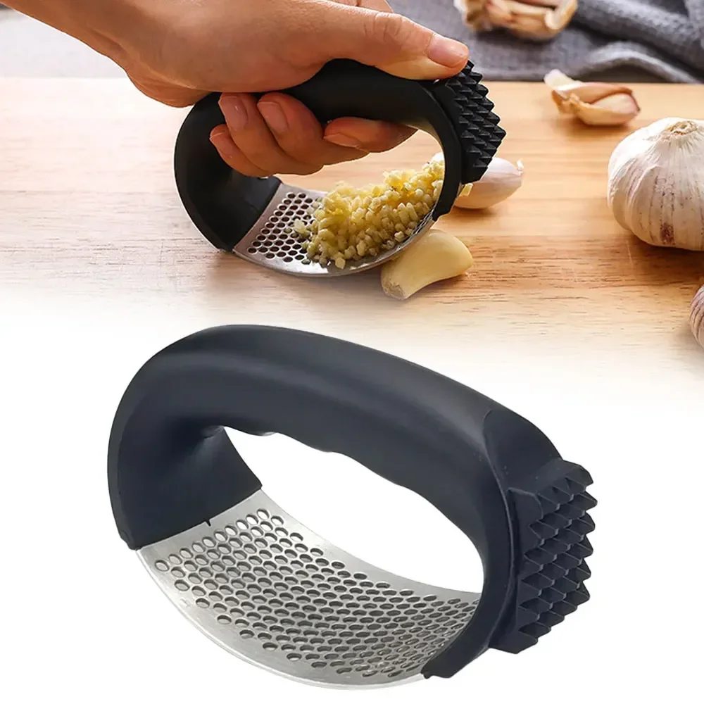 Kitchen Gadgets Vegetable Chopper - Penghancur Bawang Putih Manual dari Baja