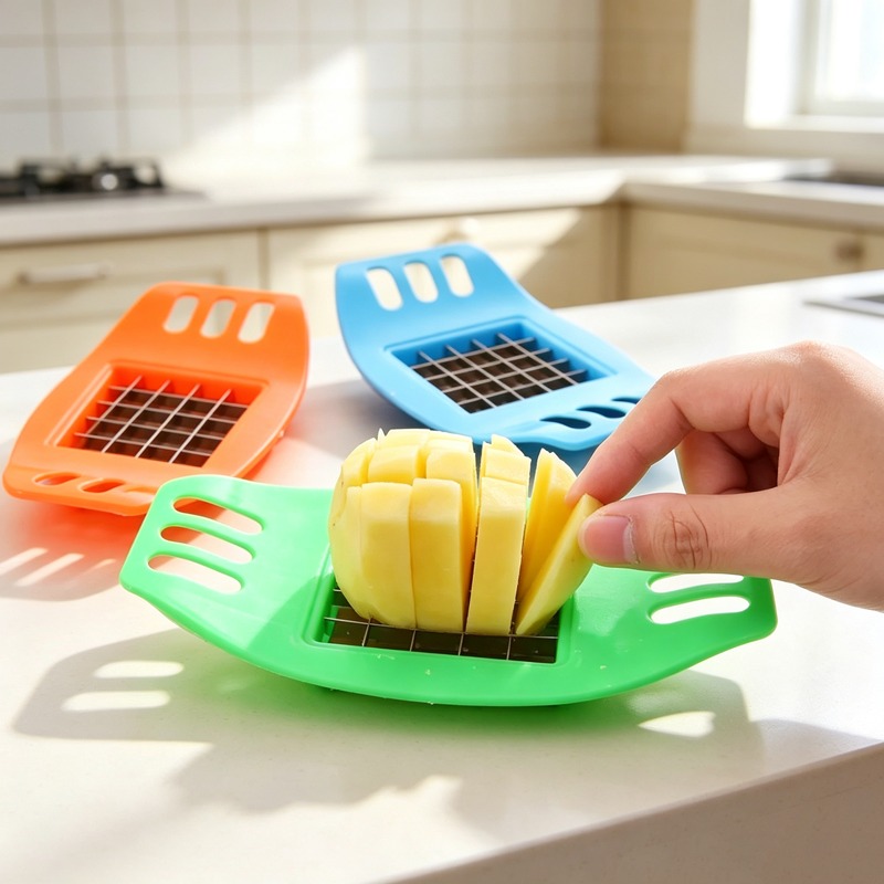 Kitchen Gadgets Vegetable Chopper - Pembuat Kentang Goreng, Pemotong Kentang, Pemotong