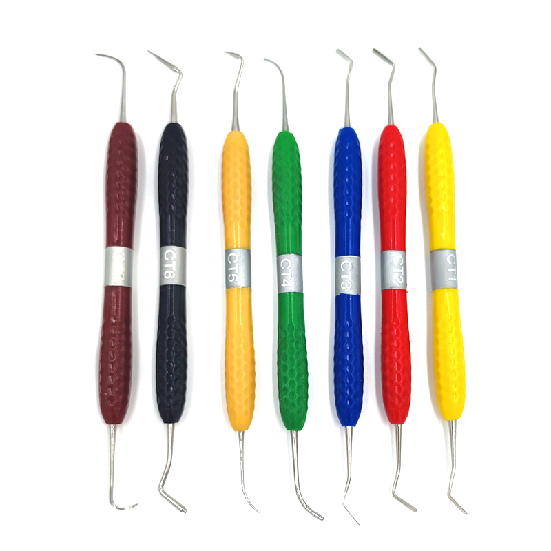 Silicone Spatula Set - Set alat pengisi Resin gigi, 7