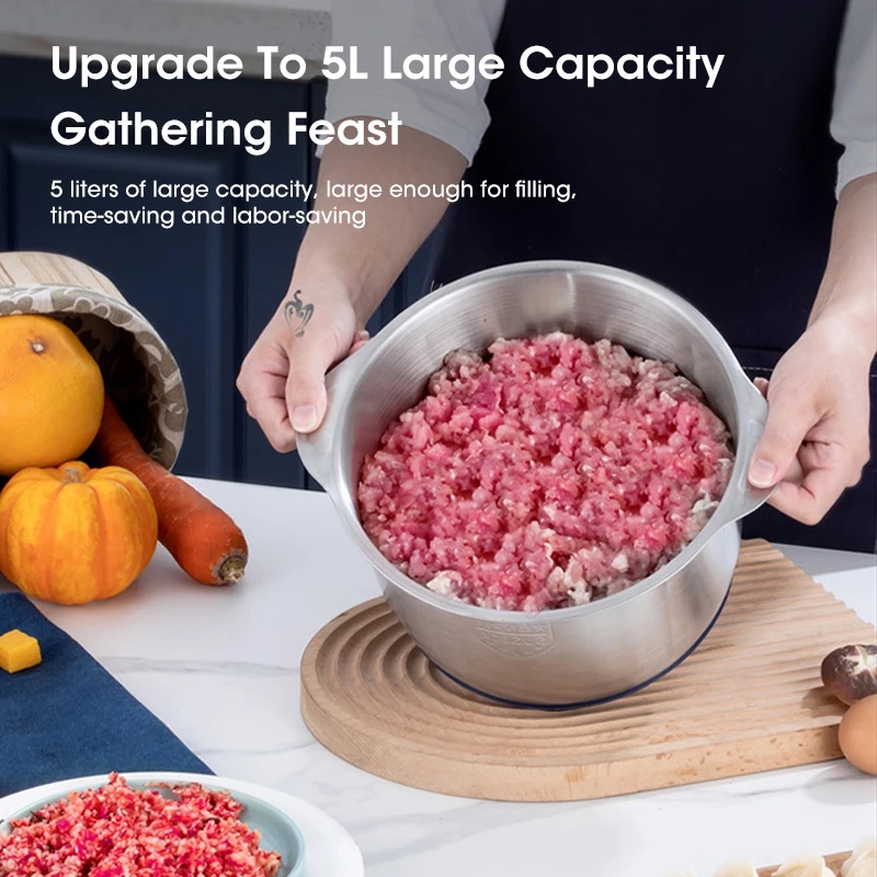 Penggiling Daging Listrik 5L,  - Kitchen Gadgets Vegetable Chopper ulasan dan harga
