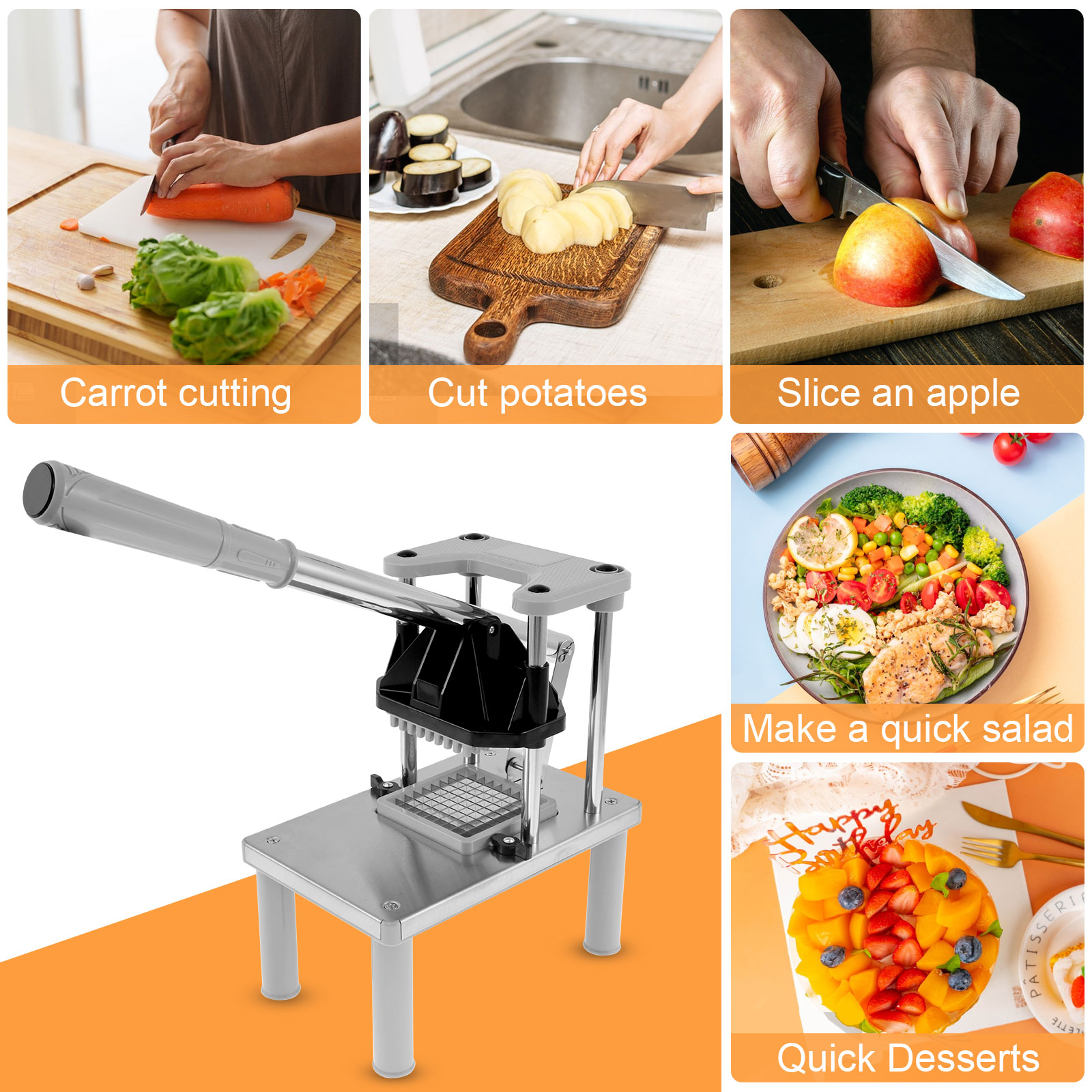 Perajang sayuran komersial pem - Kitchen Gadgets Vegetable Chopper ulasan dan harga
