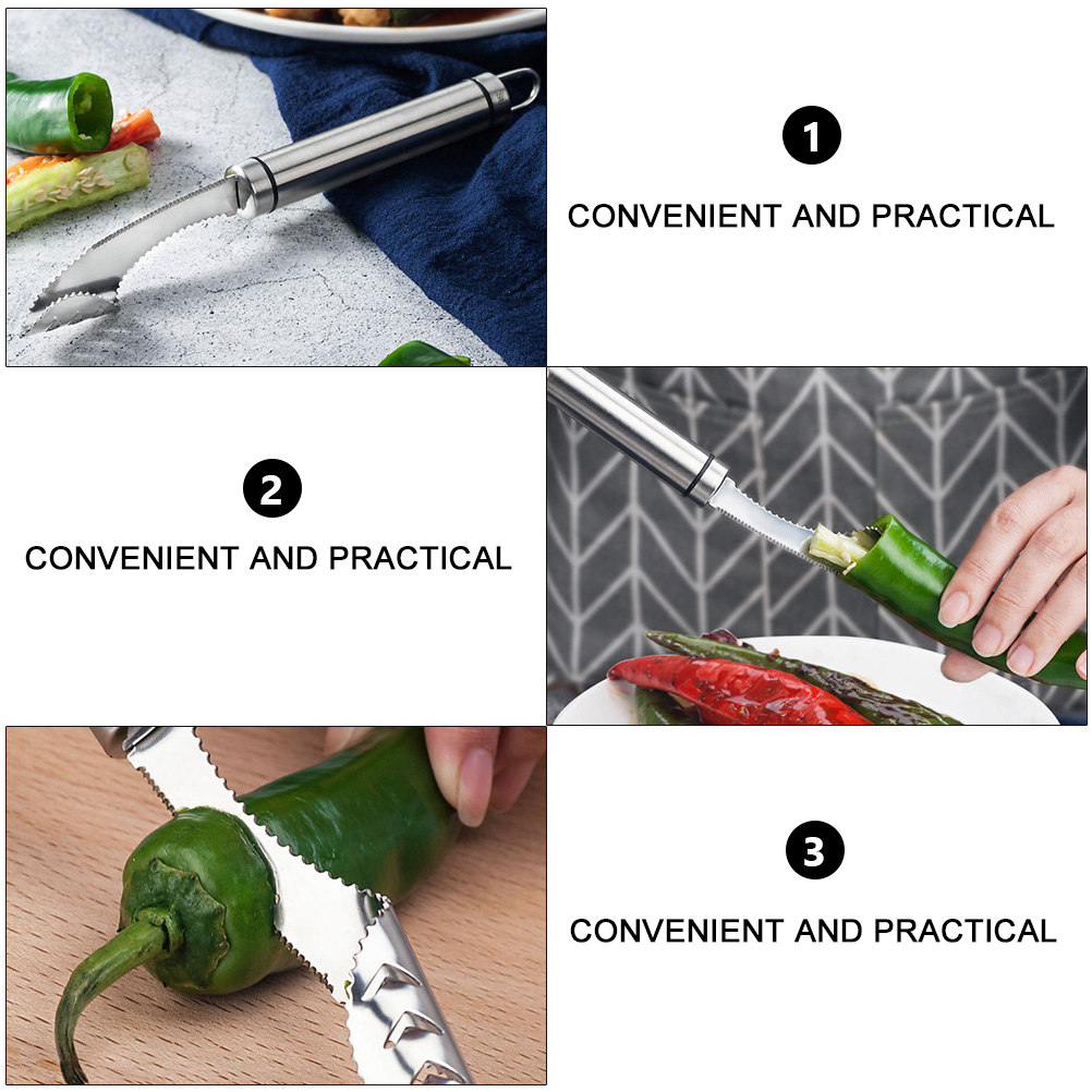 2 Buah Alat Pengupas Cabai Baj - Kitchen Gadgets Tools ulasan dan harga