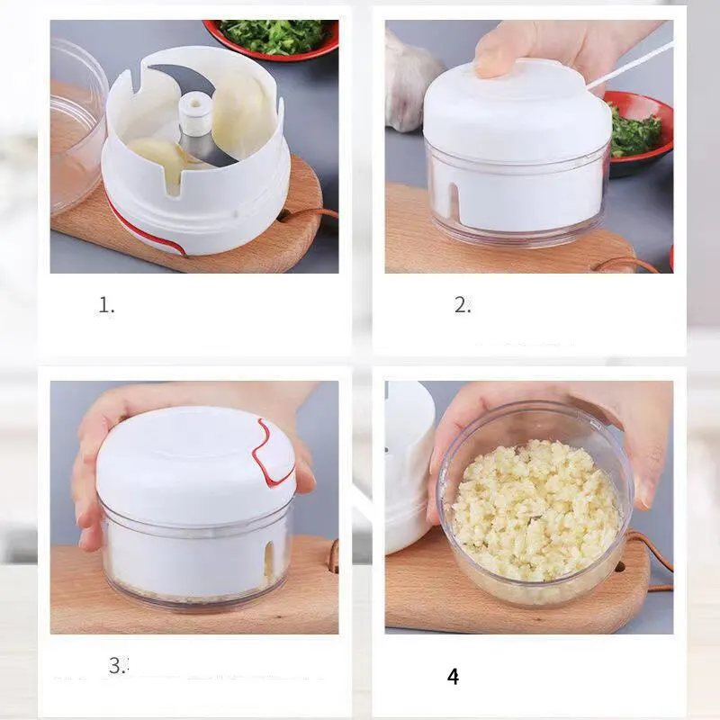 Penghancur Bawang Putih Plasti - Kitchen Gadgets Vegetable Chopper ulasan dan harga