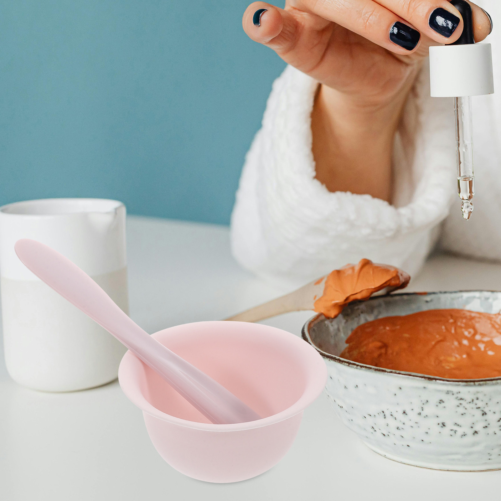 1Set Mangkuk dan Spatula Maske - Silicone Spatula Set ulasan dan harga